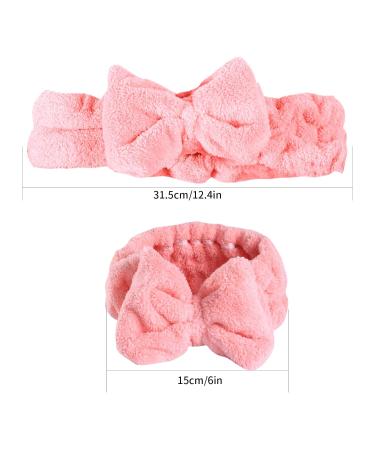 Buy Pzihao 3 Pieces Bowknot Hairbands - Elastic Coral Velvet Makeup & Shower Headbands for Women & Girls - International Shipping Available - Buy Online on GoSupps.com