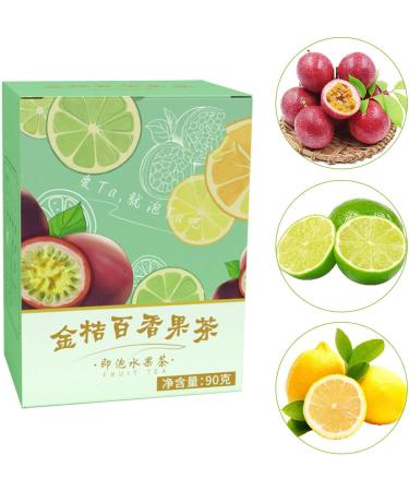 Flower Fruit Tea plplaaoo Premium Fruit Slices Kumquat Passion Fruit Tea 90g 5 Count Independent Packaging Combination Tea for Daily Life Flower Fruit Tea Premium Fruit Slices Flower Fruit Tea L - Buy Online on GoSupps.com