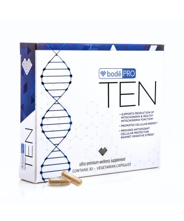 TEN | Advanced Antioxidant Supplement with CoQ10 PQQ and Magnesium | Supports Mitochondrial Health & Cellular Energy | Vegetarian Capsules Dietary Supplement for Vitality & Well-being 30ct