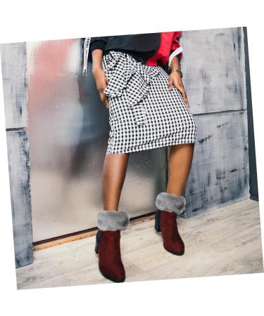 Amosfun Fur Knitted Boot Cuffs - Warm Boot Attachments & Leg Warmers for Carrie Costume | Stylish & Cozy Fashion Accessories - Buy Online on GoSupps.com