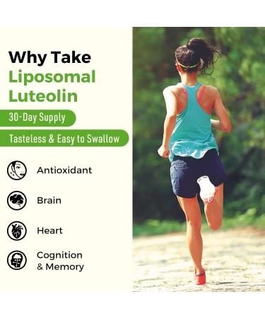 Valenameienes 500mg Liposomal Luteolin Supplement | Powerful Antioxidant | 60 Softgels - Buy Online on GoSupps.com