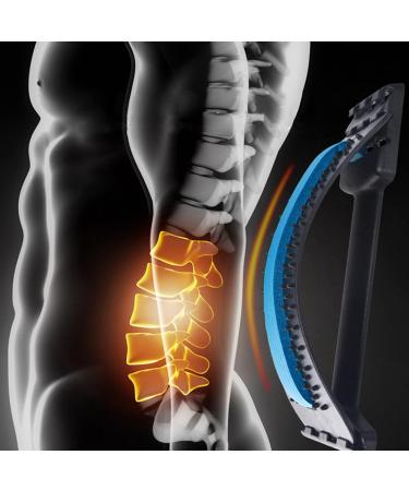 Verdant Touch Back Cracking Device - Adjustable Lumbar Back Massager Board & Spine Deck - 4 Level Blue & Black for Ultimate Back Relief - Buy Online on GoSupps.com