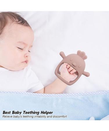 Baby Teething Toys 2 Pack Teether for Baby Silicone Mitten Glove Teether for Sucking Needs Baby Teethers Toys 0-3-6-12 Months Hand Pacifier Chew Toys for Teething Pain Relief (Blue/Green) Blue + Green - Buy Online on GoSupps.com