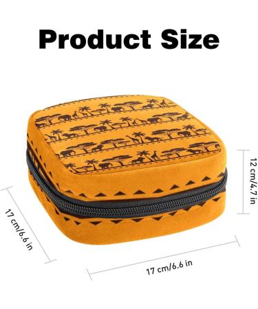 Shop Stylish Menstruation Pad Bags with Zipper | Ethnic African Patterns for Women & Girls - Perfect for Tampons & Napkins - Buy Online on GoSupps.com