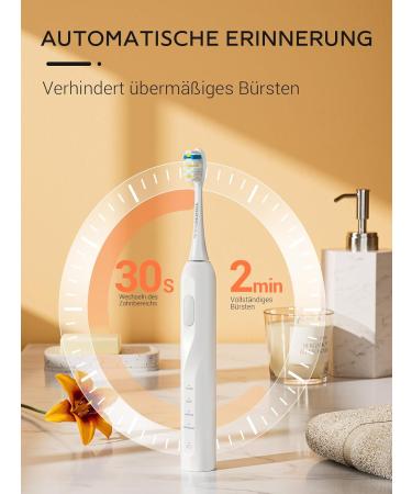 Brosse   Dents lectrique Sonique Touchbeauty - 6 T tes 4 Modes IPX7 tanche - Blanc - Buy Online on GoSupps.com