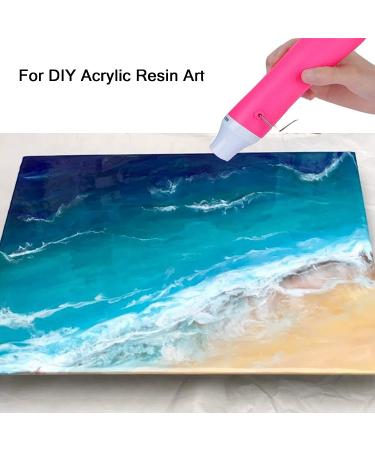 Epoxy Resin & Acrylic Art Bubble Removing Tool - Pink Heat Gun for DIY Glitter Tumblers & Travel Mugs - Buy Online on GoSupps.com