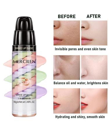 Buy 3-in-1 Face Primer: Color Correcting & Moisturizing Makeup Base for Wrinkles & Brightening - International Shipping - Buy Online on GoSupps.com