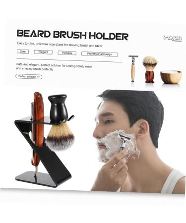 Frcolor Mounted Brush Holder & Razor Stand - Acrylic Brush Rack Tool for Men | Organize Your Grooming Essentials - Buy Online on GoSupps.com