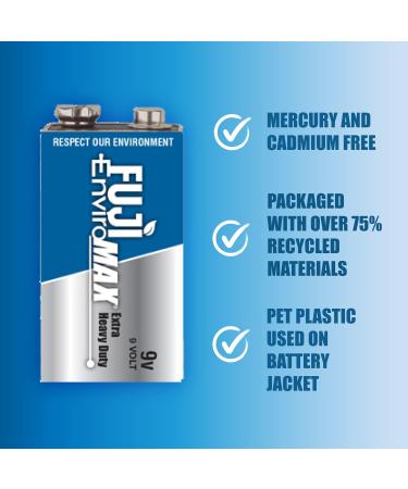 Buy Fuji Batteries 3600BP1 EnviroMax 9-Volt Extra Heavy-Duty Battery - Long-lasting Power for All Devices | International Shipping Available - Buy Online on GoSupps.com