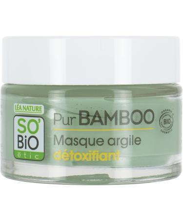 So'Bio tic Masque argile d toxifiant tous types de peaux Pur Bamboo 50 ml