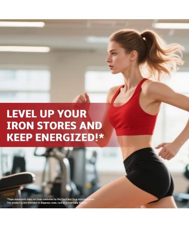 Doctor's Recipes Iron Supplement for Women 65 mg Iron Bisglycinate w/Vitamins C B6 Folic Acid & B12 Beet Root & Spinach Energy Production & Blood Health Stomach Friendly 30 Vegan Capsules - Buy Online on GoSupps.com