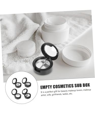 DRESSOOS 8 Pcs Eye Shadow Box Makeup Travel Containers Empty Palette Eyeshadow Travel Black Plastic - Buy Online on GoSupps.com