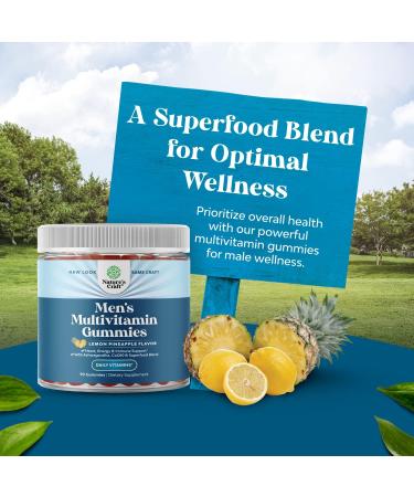 Men's Multivitamin Gummies with Superfood Complex - Energy & Immune Support - 90 Count - Buy Online on GoSupps.com