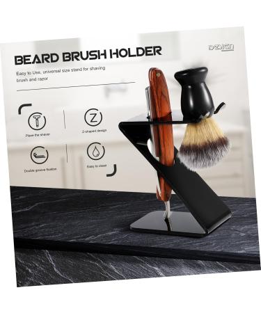 Frcolor Mounted Brush Holder & Razor Stand - Acrylic Brush Rack Tool for Men | Organize Your Grooming Essentials - Buy Online on GoSupps.com