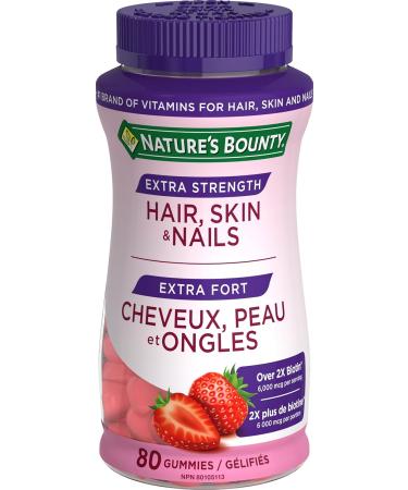 Nature's Bounty Extra Strength Hair Skin & Nails 80 Gummies Strawberry cream flavour & Women's Multivitamin Helps Maintain Good Health 70 Gummies HSN Extra Strength + VITAMIN 800708 - Buy Online on GoSupps.com
