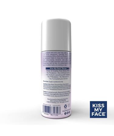 Kiss My Face Liquid Rock Roll-On Deodorant - Vegan Cruelty-Free Lavender Scent 3 Fl Oz - All Day Protection (Pack of 3) - Buy Internationally - Buy Online on GoSupps.com