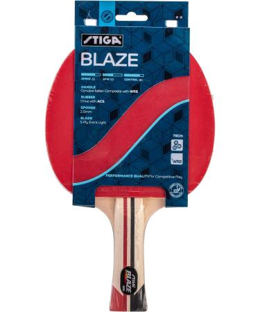 STIGA Blaze Table Tennis Racket - Premium Quality Ping Pong Paddle - Buy Online on GoSupps.com