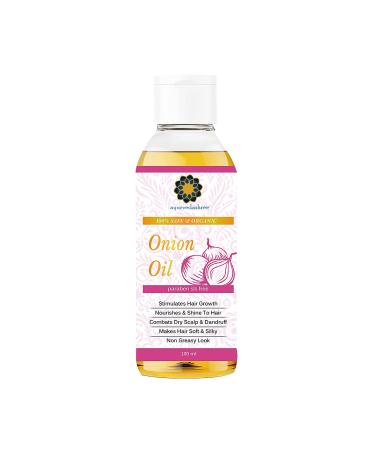 AYURVEDASHREE Red Onion Hair Oil with Black Seed Oil  Coconut Oil  Almond Oil & Sesame Oil  Hair - 100 Ml 3.38 fl oz.