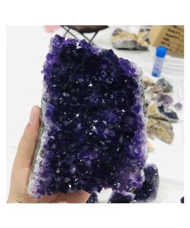 Natural Crystal Rough Natural Crystal Rough Uruguay Stone Amethyst geode Crystal Quartz Cluster Home Decor Display amethyste (Size : 900-1000g) (Size : 1500-1600g)