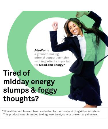 NeuroScience AdreCor - Energy Supplement with Rhodiola Rosea, Vitamin C, Green Tea Extract - 180 Capsules for Fatigue, Brain Fog, Mood, Focus, and Stress Management - Buy Online on GoSupps.com