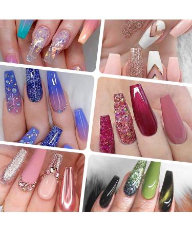 77 in 1 Acrylic Nail Kit Set - Professional Manicure Set with Nail Clipper, Brush, Dotting Pen, Rhinestone Decoration - Perfect for Valentine's Day! SHOP NOW! - Buy Online on GoSupps.com