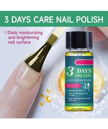 Lot de 3 huiles de soin des ongles de 3 jours avec k ratine fortifiant et s rum de croissance hydratant pour ongles secs faibles et cassants formule absorption rapide avec brillance renforc e et - Buy Online on GoSupps.com