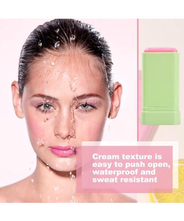 Natuce Matte Blush 3 in 1 Blush Stick for Cheeks Eyes and Lips Non-Greasy Natural and Long-Lasting Makeup Blush Cream Multi-Use Blush Stick Cosmetics (3#coral orange) - Buy Online on GoSupps.com