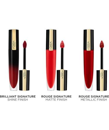 L'Oreal Paris Rouge Signature Matte Liquid Lipstick - 106 I Speak Up 41 ml - Buy Online on GoSupps.com