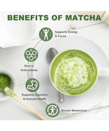 DR.YES Organic Grade Matcha Powder - Premium First Harvest Tea Energy Boost Calm Focus Latte Smoothie Baking & Traditional Tea Ceremony Gluten-Free Vegan (8.47oz / 240g) - Buy Online on GoSupps.com