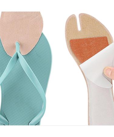 Flip Flop Cushion Insoles - Soft Shockproof PU Leather Adhesive Pads for Sandals & High Heels - 2 Pairs - Buy Online on GoSupps.com