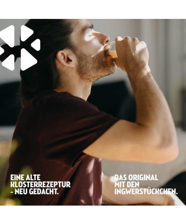 Kloster Kitchen Organic Summer Ginger Shots 3 Pack - 12SHOTS Blend - 3 x 360ml with Ginger Pieces - Vegan - 12 Shots per Bottle - No Additives & Natural Sweetness (with Deposit) - Buy Online on GoSupps.com