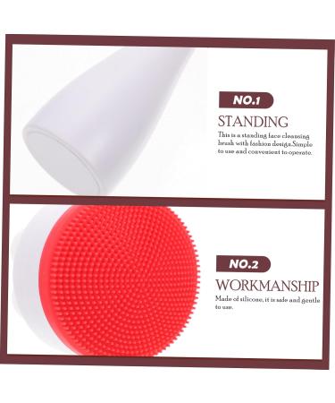 FRCOLOR facial cleansing brush manual face brush Face Scrubber Exfoliator Brush plastic face spa brush face exfoliating brush face cleaning brush multi- handheld fiber wool Puffs - Buy Online on GoSupps.com