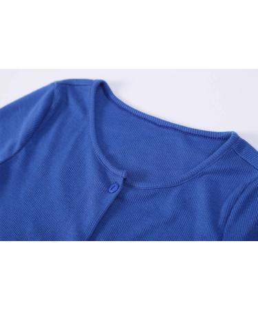 BONNY BILLY Girls Cardigan 4-5 Years Knitted Cotton Bolero Shrug - Navy Blue - Buy Online on GoSupps.com