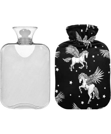 Winged Pegasus Black Heat Bottle 2L Hand & Foot Warmer for Pain Relief | Heat & Cold Therapy Solution - Buy Online on GoSupps.com