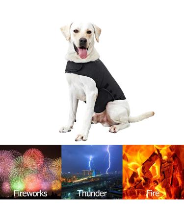 Wingfly Dog Coat Calm Vest - Stress Relief Shirt for Dogs | Anxiety Jacket for Fearful Pets (Large Gray) - Buy Online on GoSupps.com