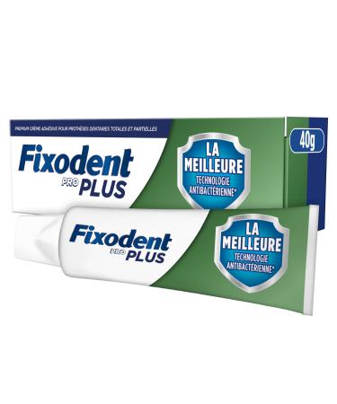 Fixodent Pro Plus La Meilleure Technologie Antibact rienne Cr me Adh sive Pour Proth ses Dentaires 40G