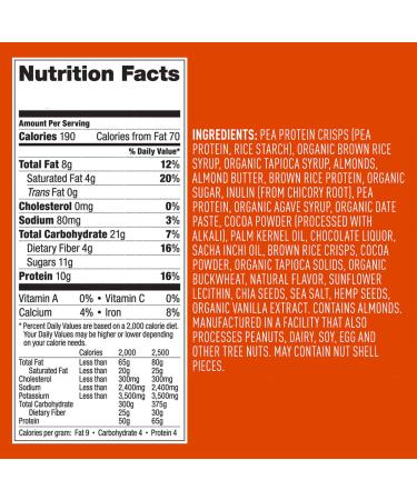 Vega Protein Snack Bar Chocolate Caramel - 12 Bars (1.6 oz Each) - Vegan, High Protein, Healthy Snack - Buy Online on GoSupps.com