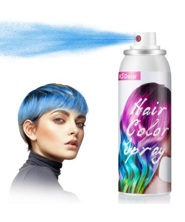 Blue Hair Spray Hair Dye Spray Temporary Hair Color Spray-On 1-Day Washable 100ML for Cosplay Festival