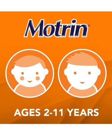 Motrin Children's Liquid Pain Relief Reduces Fever for up to 8 hours Ibuprofen Berry Flavour Dye Free 120ml - Buy Online on GoSupps.com