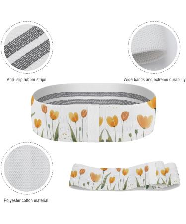 Buy Tulip Printed Resistance Bands - Eco-Friendly Elastic Fitness Bands for Full Body Workouts - Buy Online on GoSupps.com