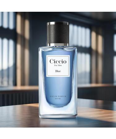 Cicci'o Blue Eau De Perfume for Men with Citrus Lemon Bergamot and Mandarin | Premium Long Lasting Woody Aquatic Fragrance Scent | Perfect Perfume for Summer 100ml - Buy Online on GoSupps.com