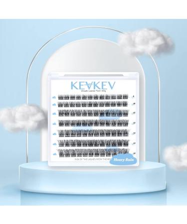 Lash Clusters 84 Pcs | DIY Eyelash Extensions | Individual Soft & Comfortable Clusters | C-Mix (8-16mm) Heavy Rain - Buy Online on GoSupps.com