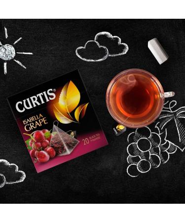 CURTIS TEA ISABELLA GRAPE TH NOIR DE CEYLAN M LANG DES RAISINS ET DES P TALES DE FLEURS 20 PYRAMIDES MAILLE INDIVIDUELLE - Buy Online on GoSupps.com