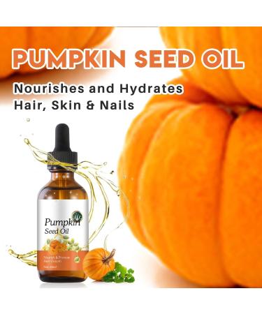 Pumpkin Seed Oil for Hair Growth: Organic Nourishing 60ml Formula to Enhance Hair Vitality and Scalp Health - Buy Online on GoSupps.com