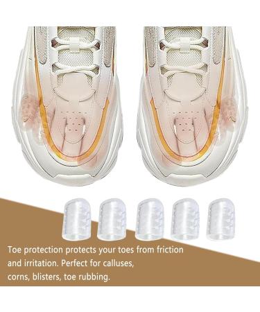 20 Pcs Gel Toe Caps - Silicone Toe Protection for Men & Women | Breathable Small Toe Cushions for Comfort - Buy Online on GoSupps.com