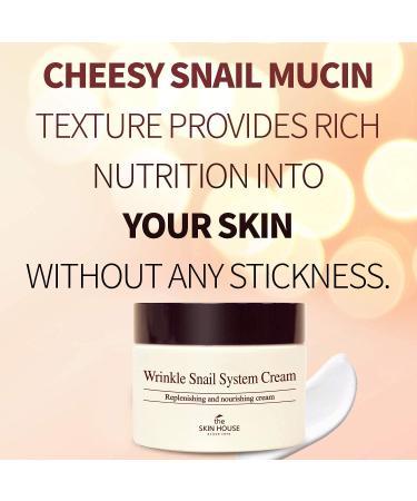 The Skin House Wrinkle Snail System Cream 50ml | Snail Mucin Collagen & Aloe Vera | Paraben & Cruelty Free Korean Skincare - Buy Online on GoSupps.com
