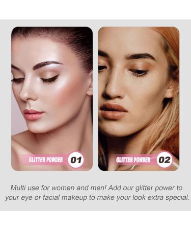 LALAFINA Body Air Bag Powder Sprayer - Champagne Gold Dusting Powder & Highlighter for Makeup & Hair Glitter - 1pc Sequin Body Shimmer 7x5.5cm - Buy Online on GoSupps.com