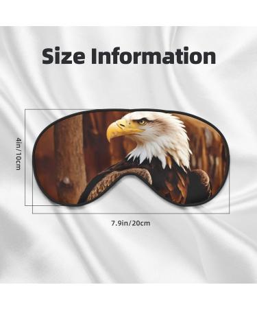 Flying Eagle Print Soft Sleep Eye Mask - Comfortable Eyeshade for Travel & Napping | Ideal for Men & Women - Buy Online on GoSupps.com