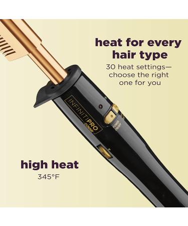 INFINITIPRO BY CONAIR Gold-Plated Straightening Comb - Ultra-High Heat for Smooth Hair - Buy Online on GoSupps.com