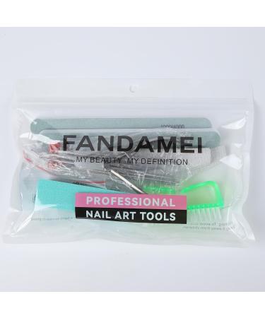 Fandamei Nail File 100/180 - Gel Nail Buffer & Manicure Set | Nail Files Tongs & Shavers - Z-Green - Buy Online on GoSupps.com